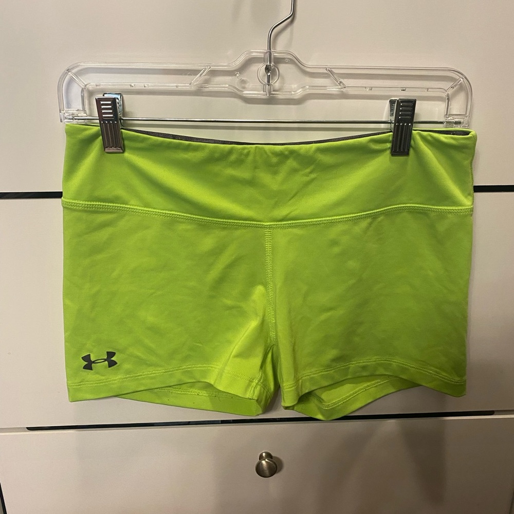 Neon Green spandex shorts